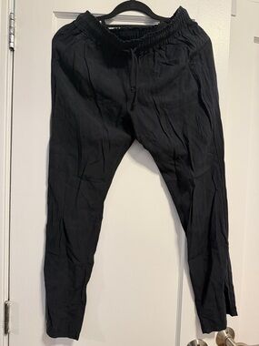 Splendid Black Elastic Waist Drawstring Pants